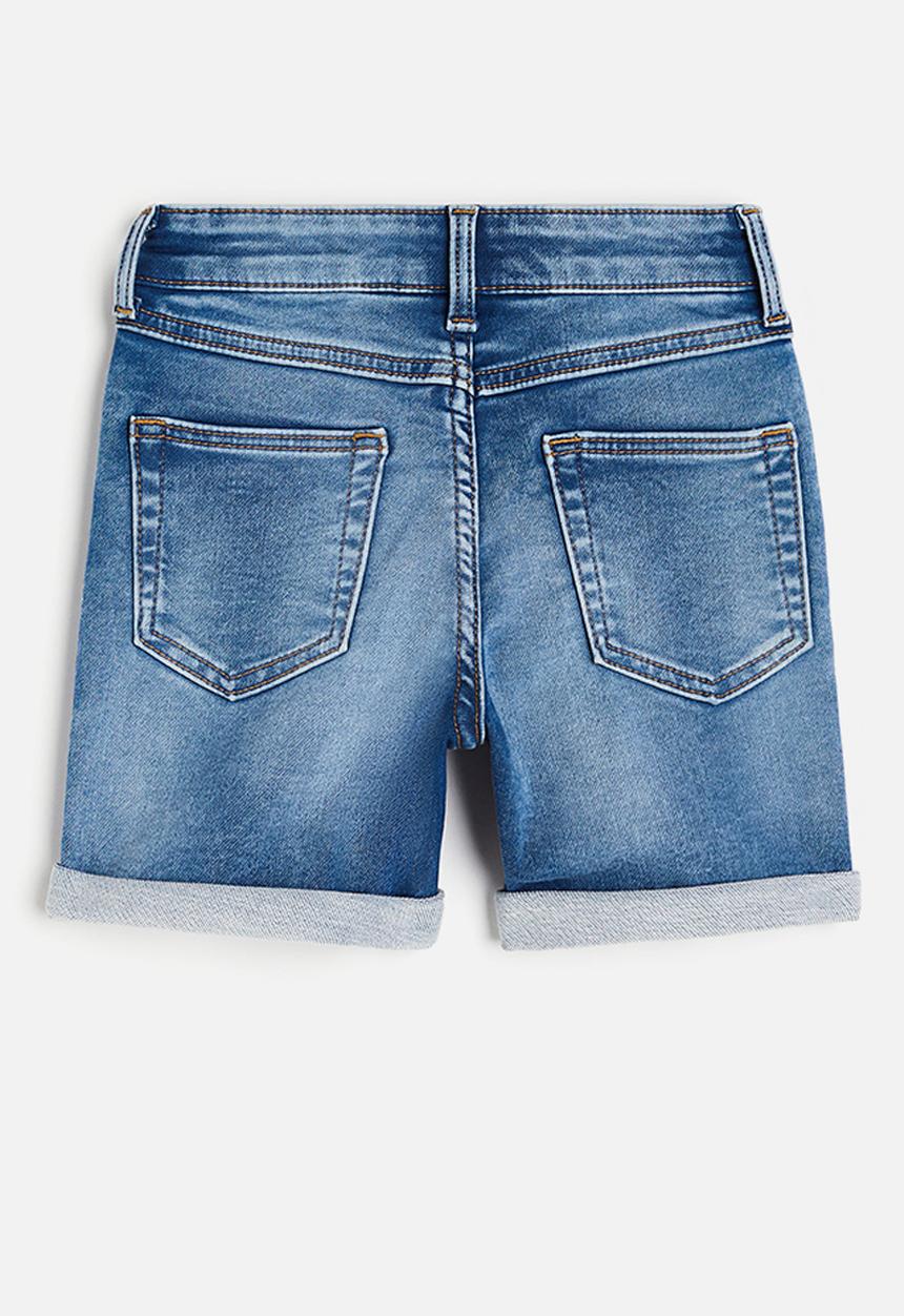 H&M - Superstretch denim shorts - denim blue