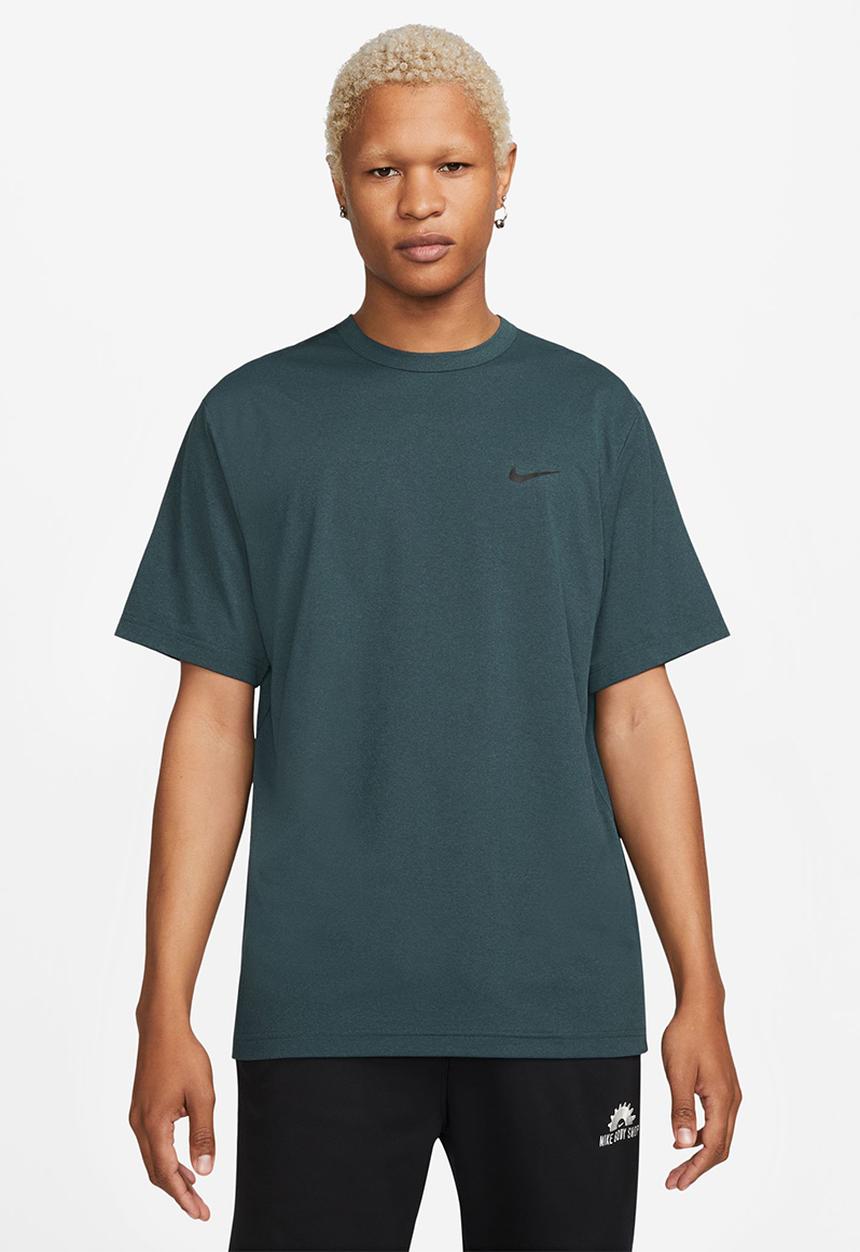 Nike - M nk uv hyverse short sleeve - dark green
