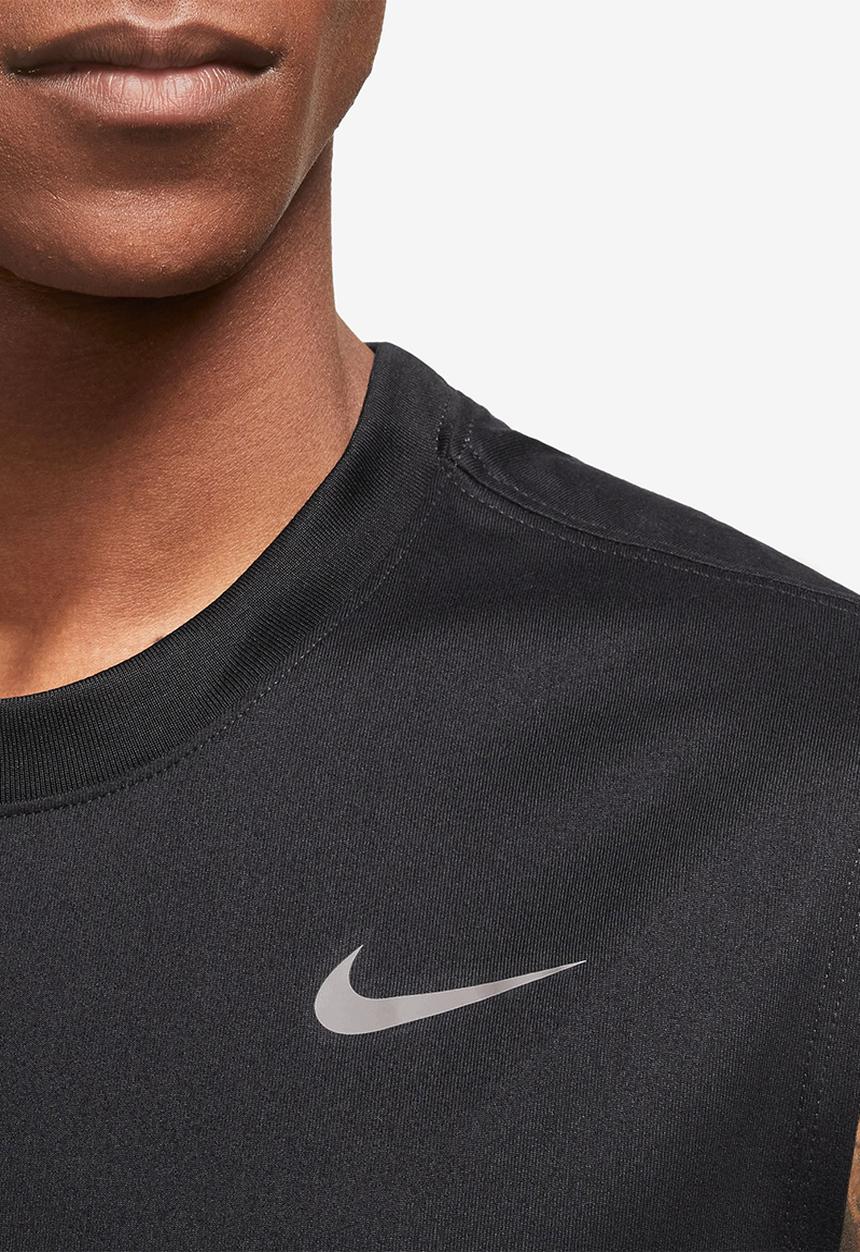 Nike - M nk df tee rlgd sl reset - black/matte silver