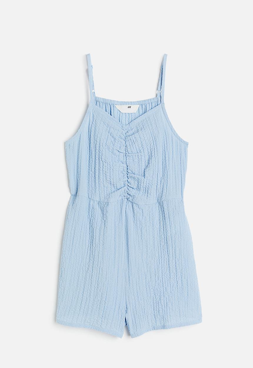 H&M - Ruched jumpsuit - light blue