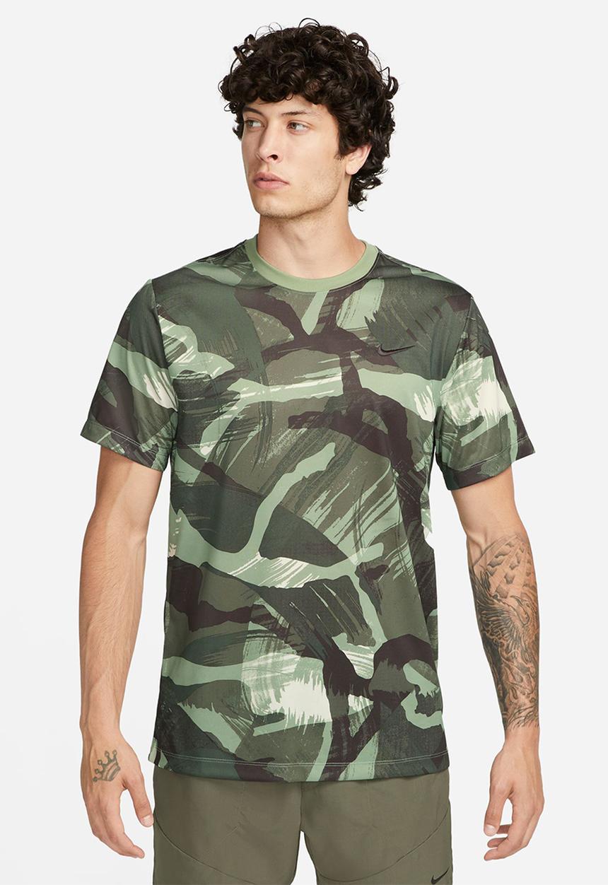 Nike - Dri-Fit all over printed camo tee- green