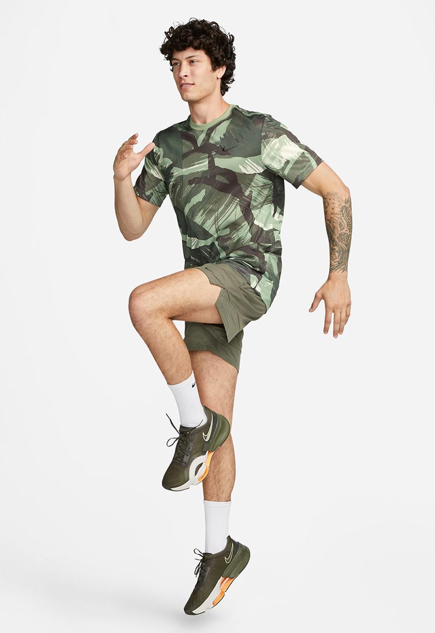 Nike - Dri-Fit all over printed camo tee- green