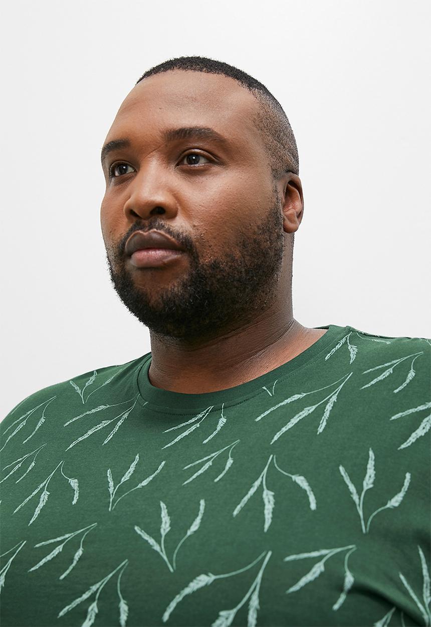 Superbalist - Feather print plus aop print tees - khaki