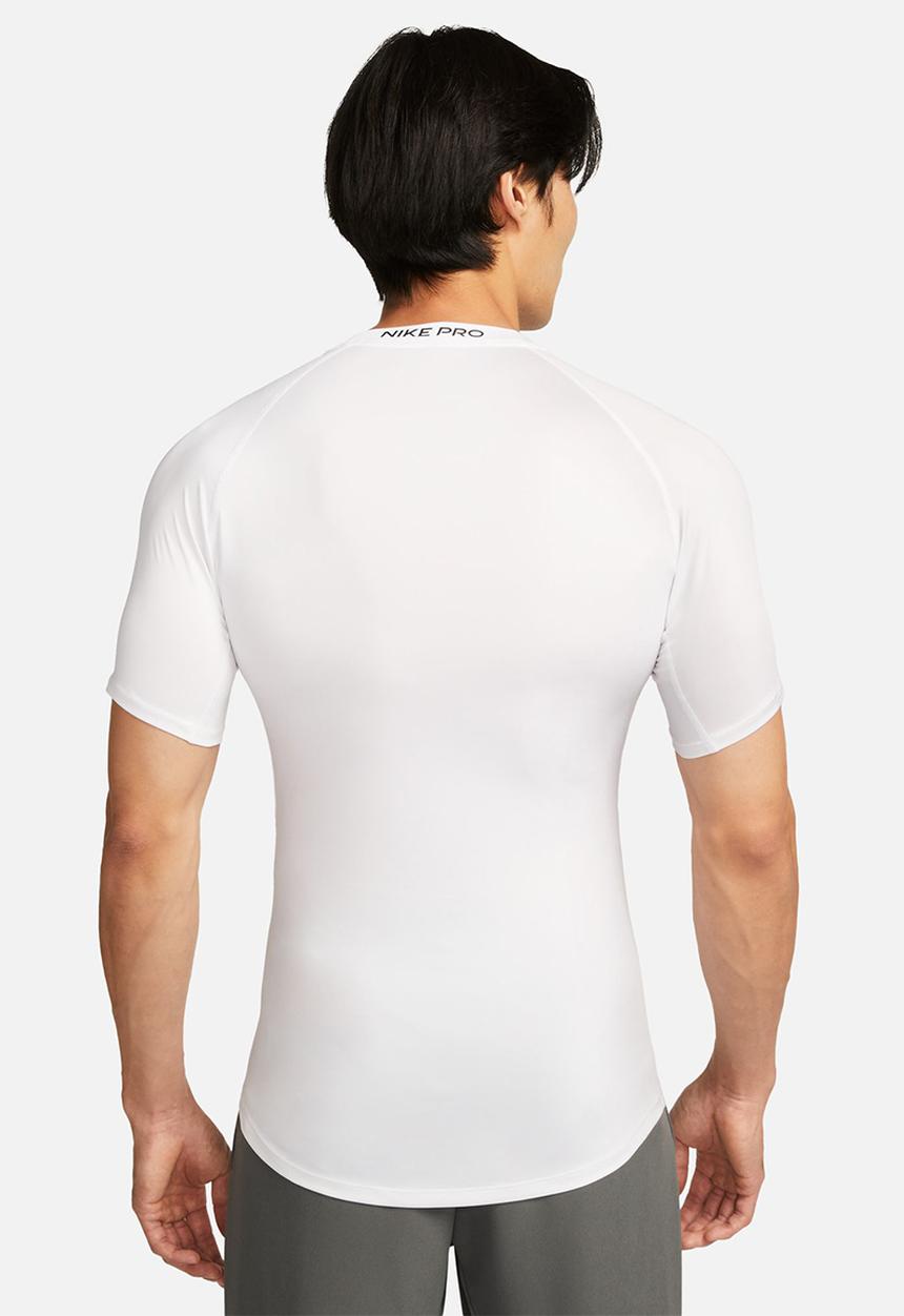 Nike - Nike Pro Dri-FIT tight short-sleeve fitness top. - white 