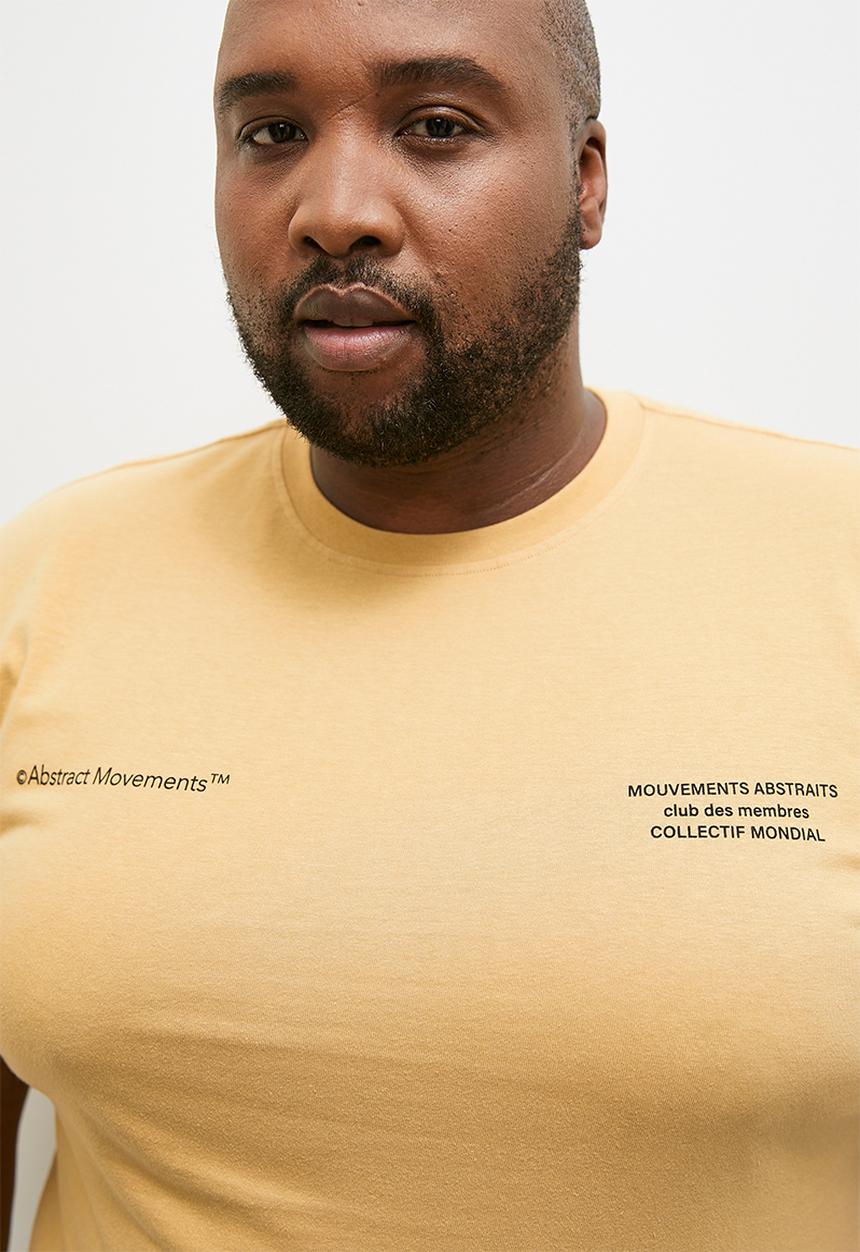 Superbalist - Abstract movement plus graphic tee - stone