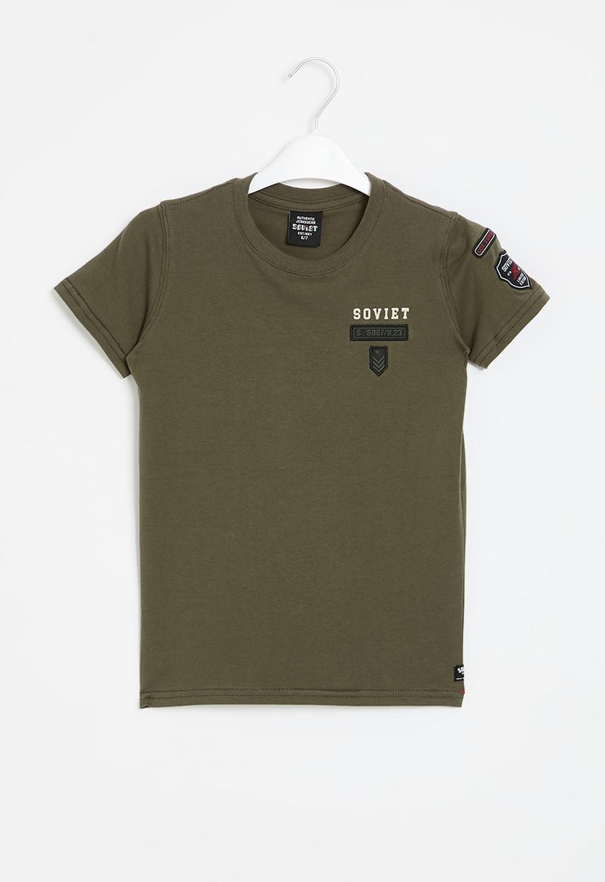 SOVIET - Boys fashion tee - olive