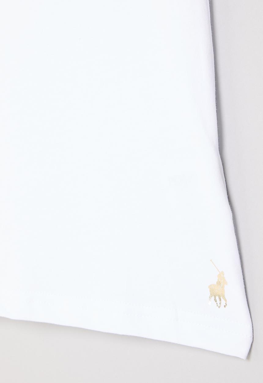 POLO - Girls paige printed tee - white