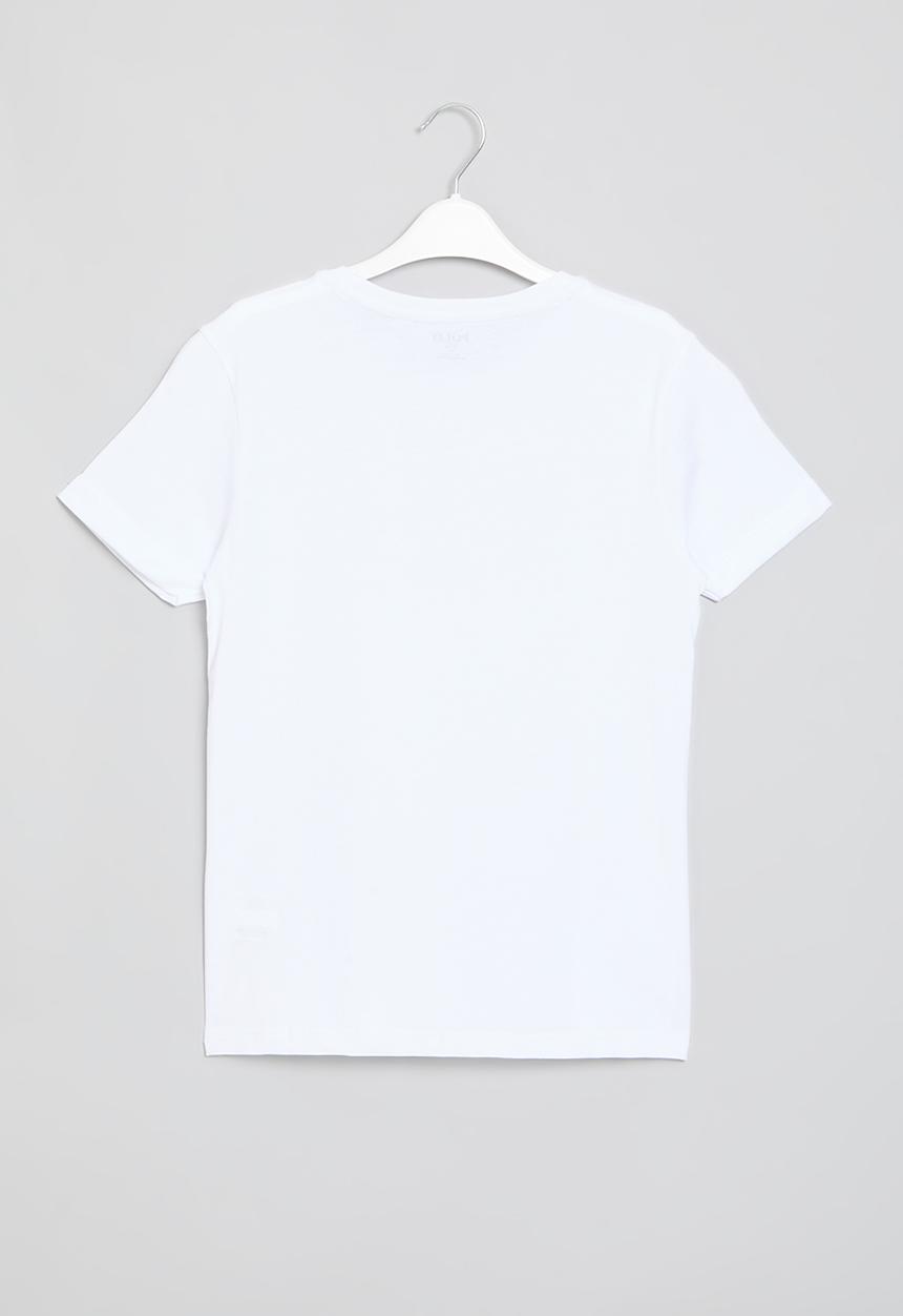 POLO - Girls paige printed tee - white