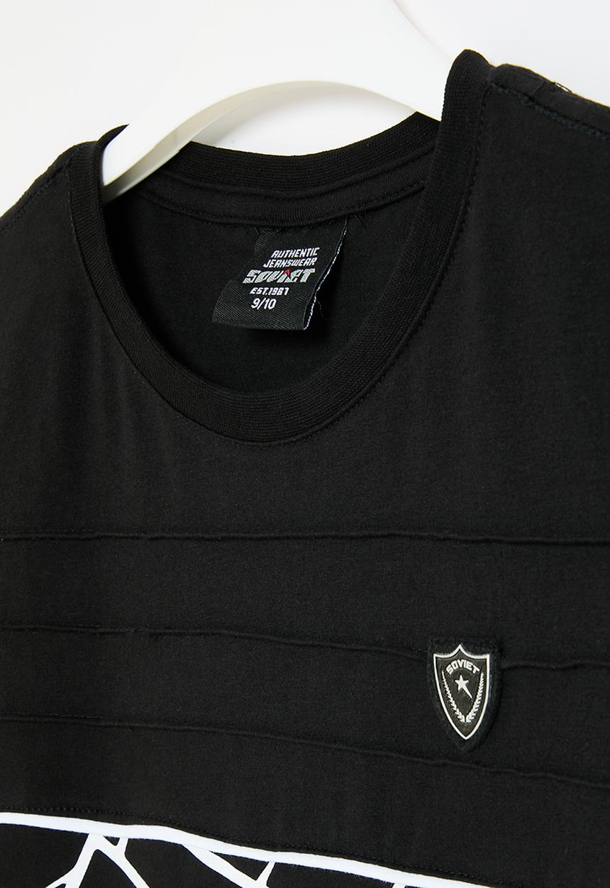 SOVIET - Boys fashion tee - black
