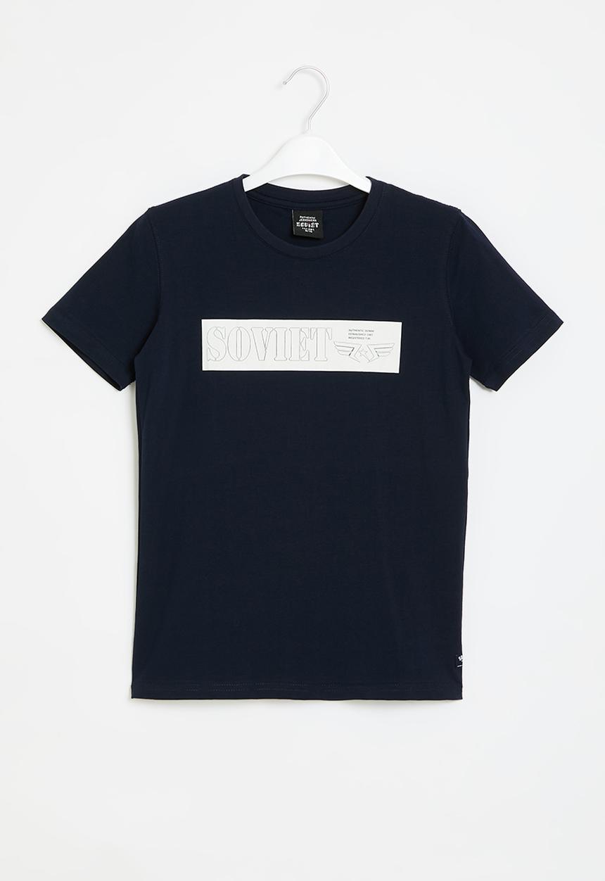 SOVIET - Boys fashion tee - navy