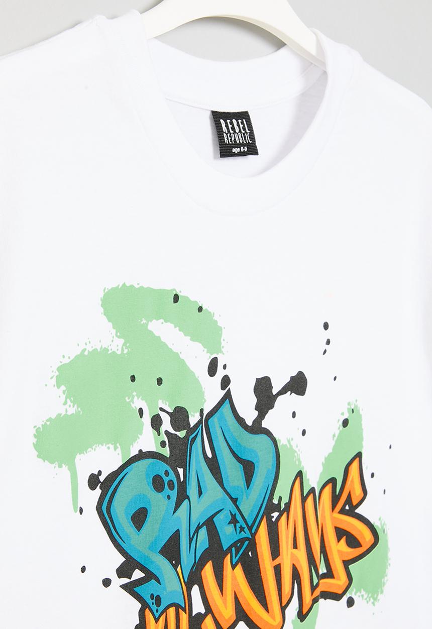 Rebel Republic - Printed tee - white
