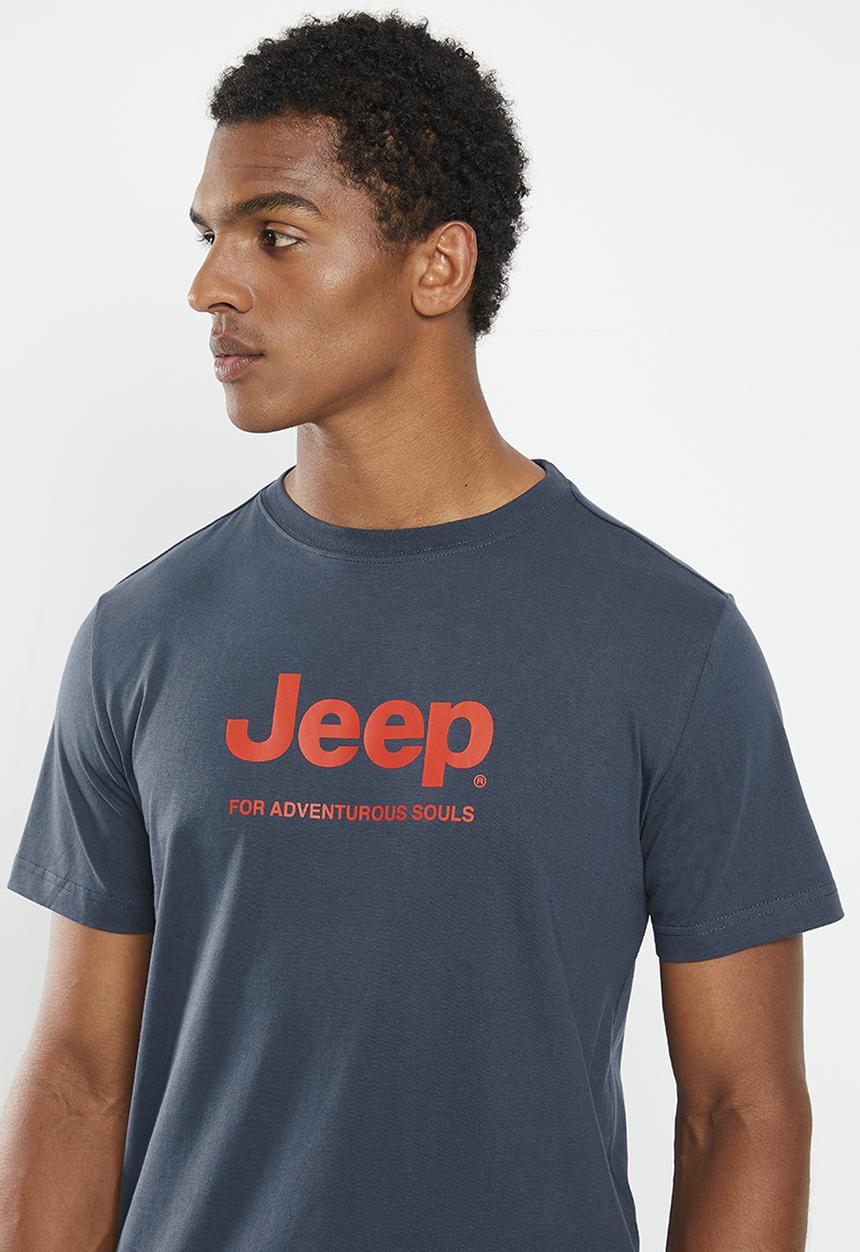 JEEP - Jeep logo print tee - navy