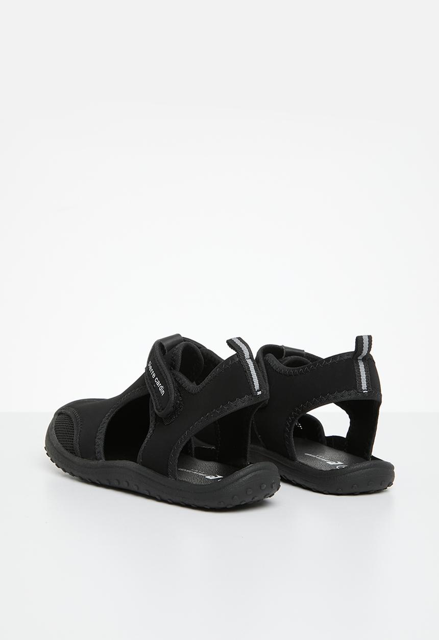 Pierre Cardin - Avery youths aqua sandal - black