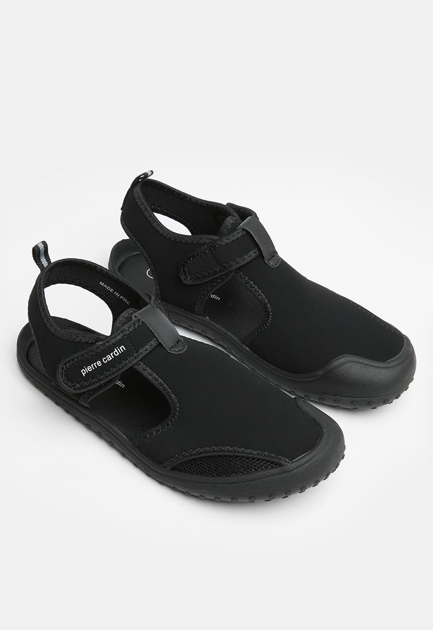 Pierre Cardin - Avery youths aqua sandal - black