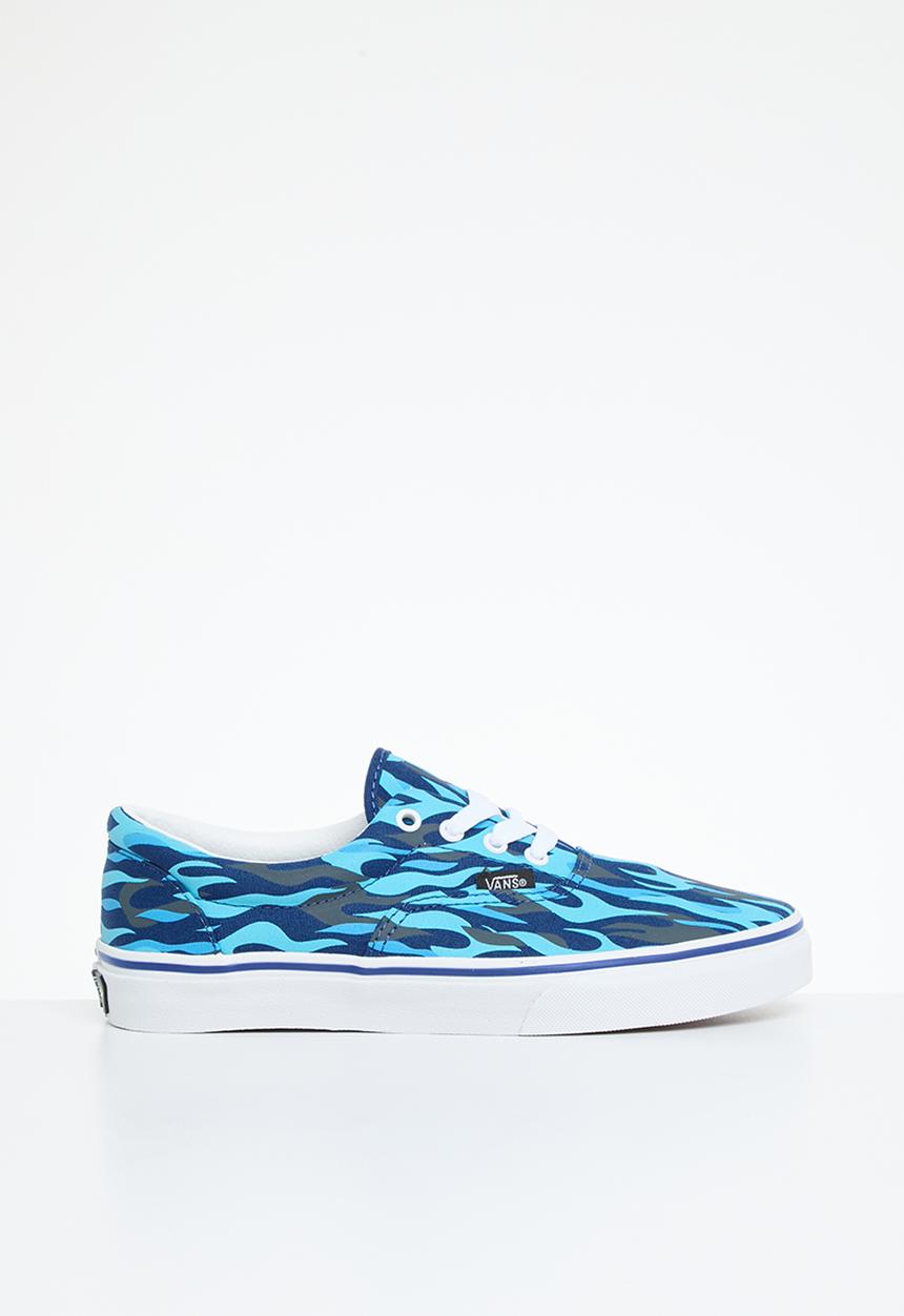 Vans - Jn era -  flame camo blue & black