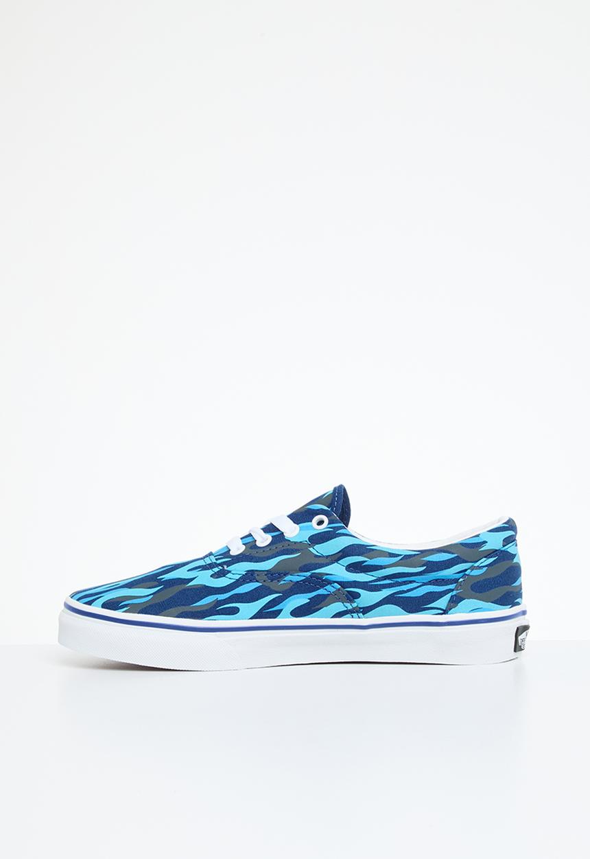 Vans - Jn era -  flame camo blue & black