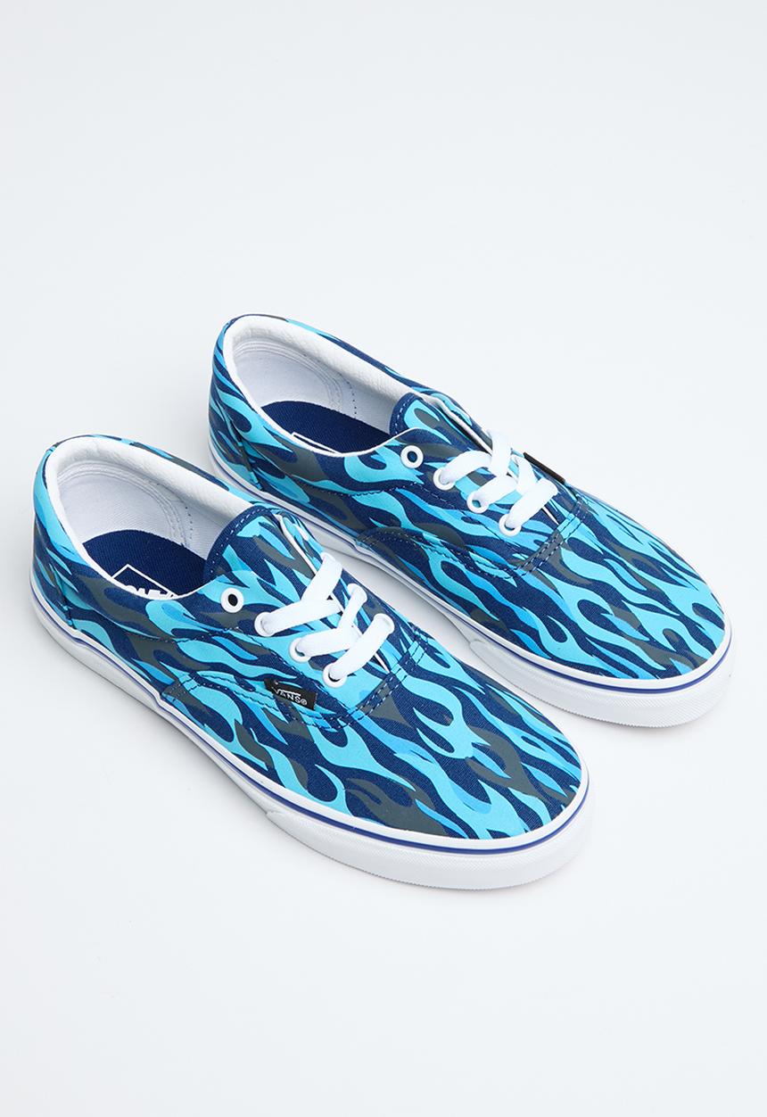 Vans - Jn era -  flame camo blue & black