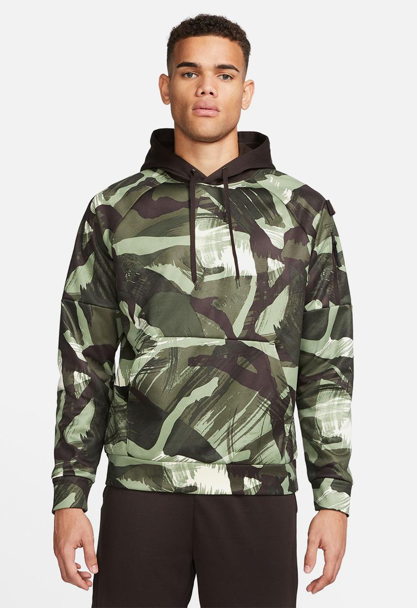 Nike -  Therma-FIT allover camo fitness hoodie - camo aop 