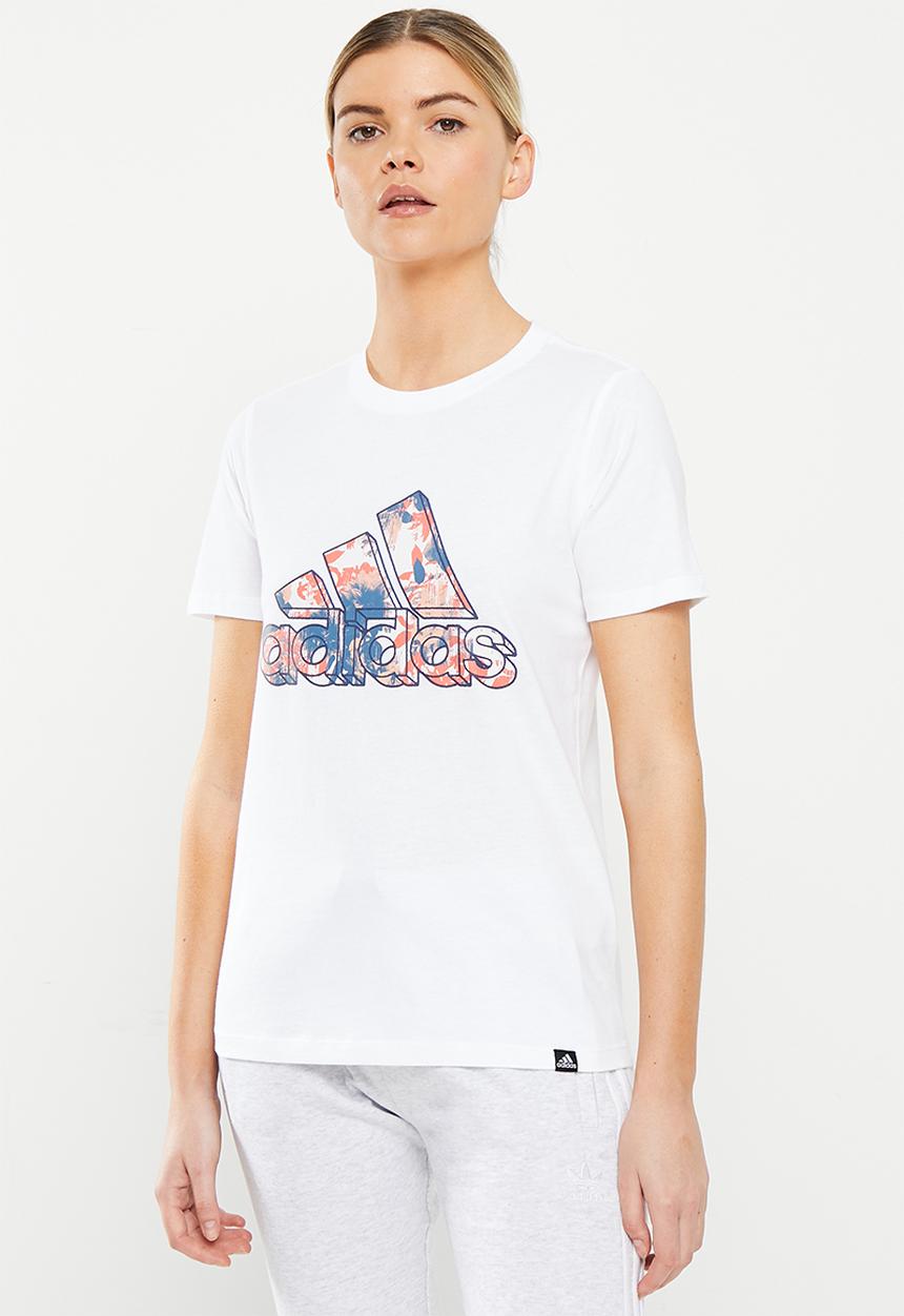 adidas Performance - W floral photo - white