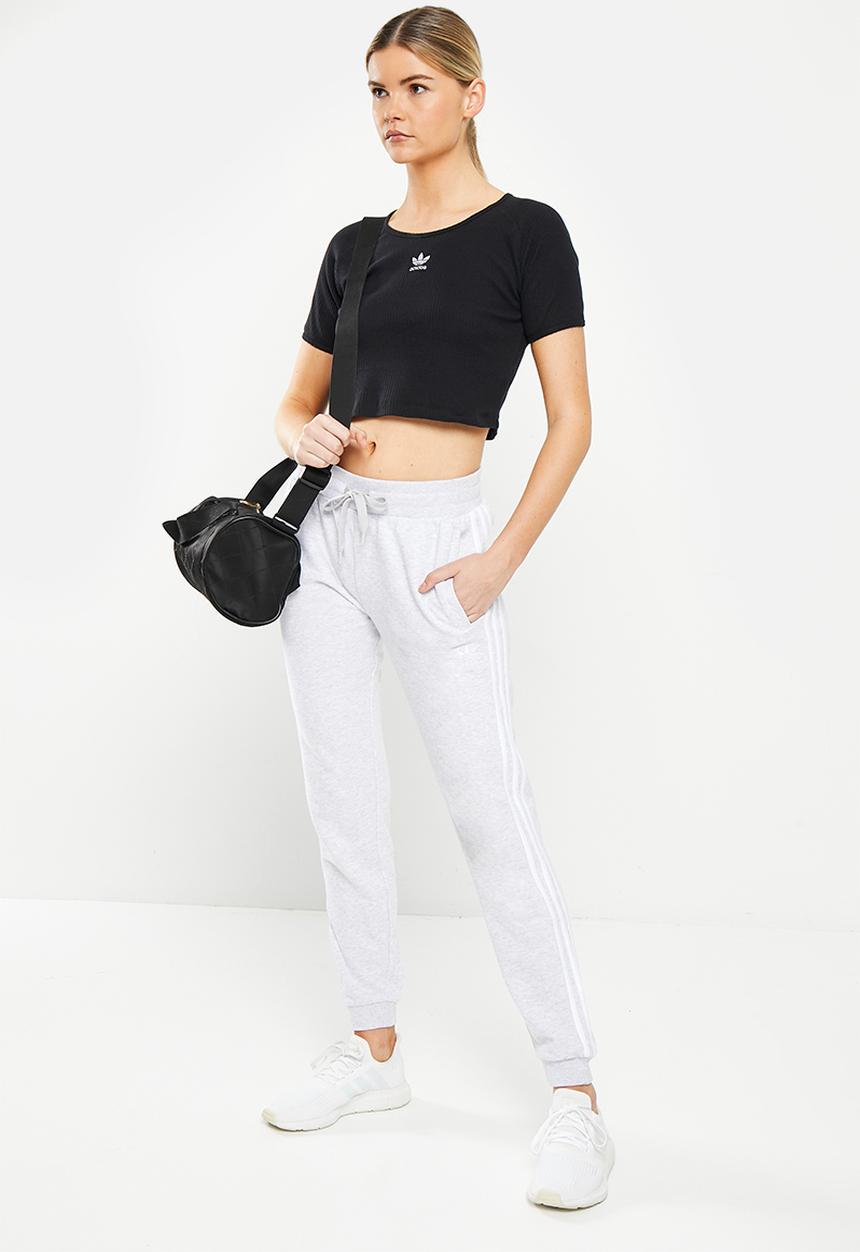 adidas Originals - Slim rib t w - black