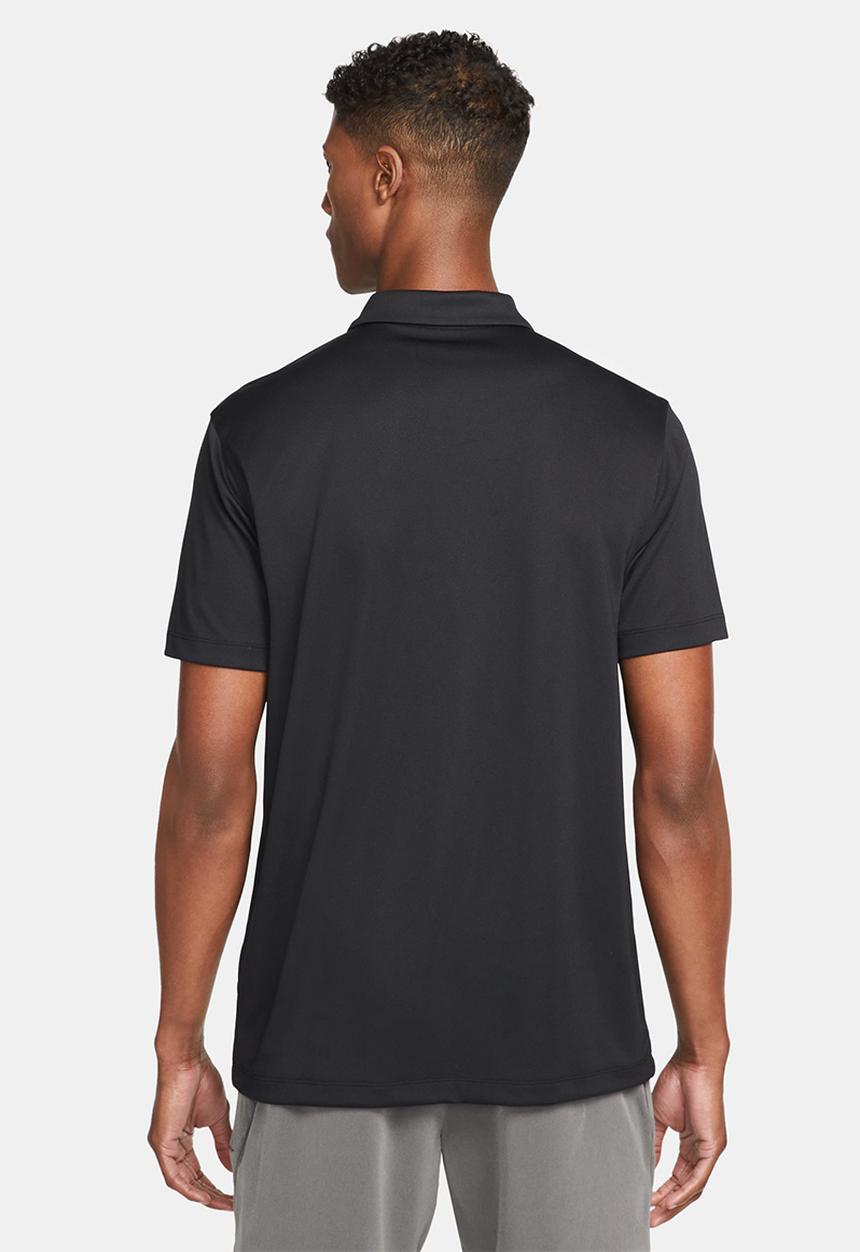 Nike - Dri-FIT solid polo - black & white 