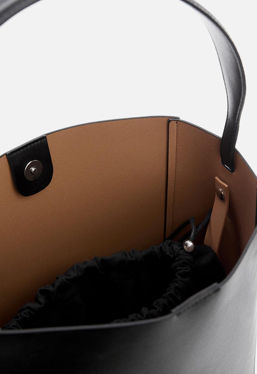 MANGO - Bag bambi - black