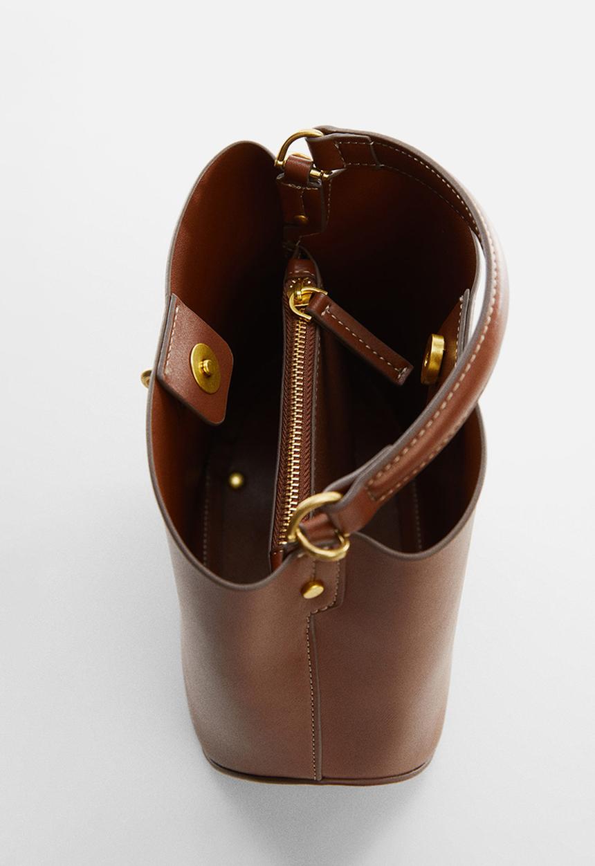 MANGO - Bag miguel-cu - medium brown