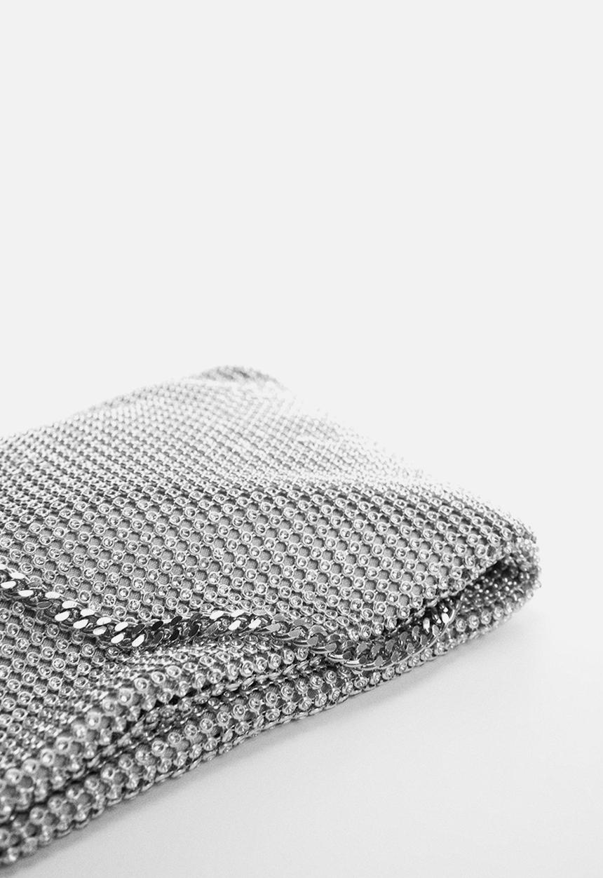 MANGO - Bag judith - silver