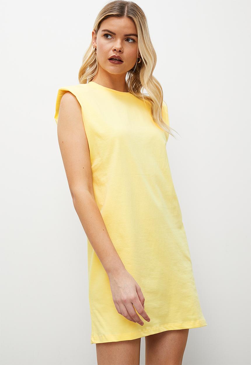 Superbalist - Shoulder detail dress - yellow