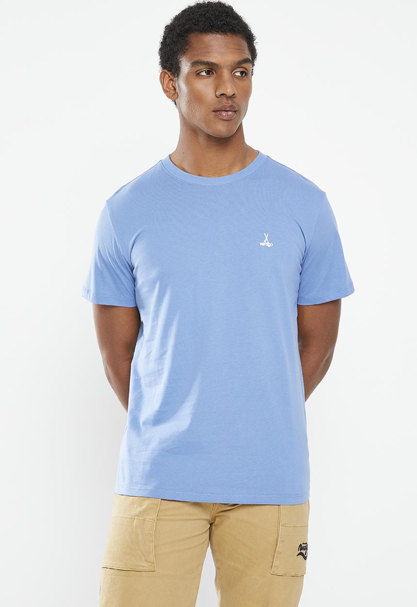 Vertigo - Mens vertigo core enzyme washed tee ss - coronet blue