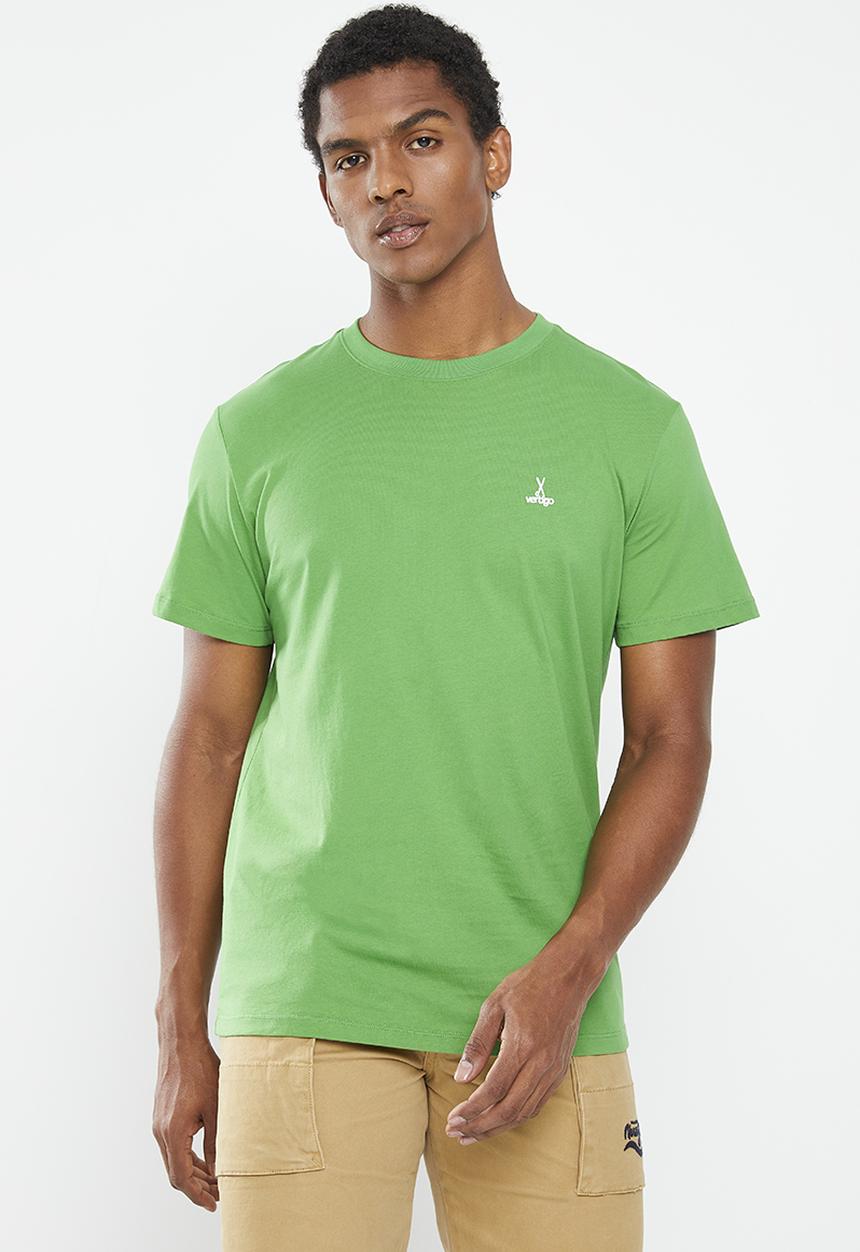 Vertigo - Mens vertigo core enzyme washed tee ss - mint green