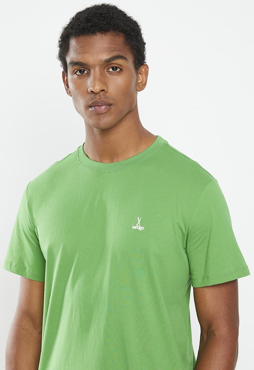 Vertigo - Mens vertigo core enzyme washed tee ss - mint green