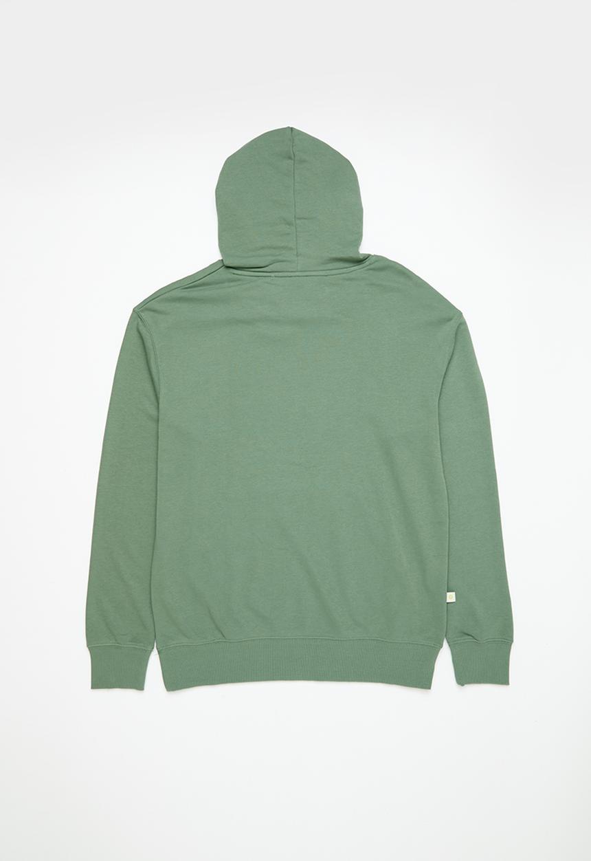 urban° - Mens urban core fleece sweat pull over hoody - olive