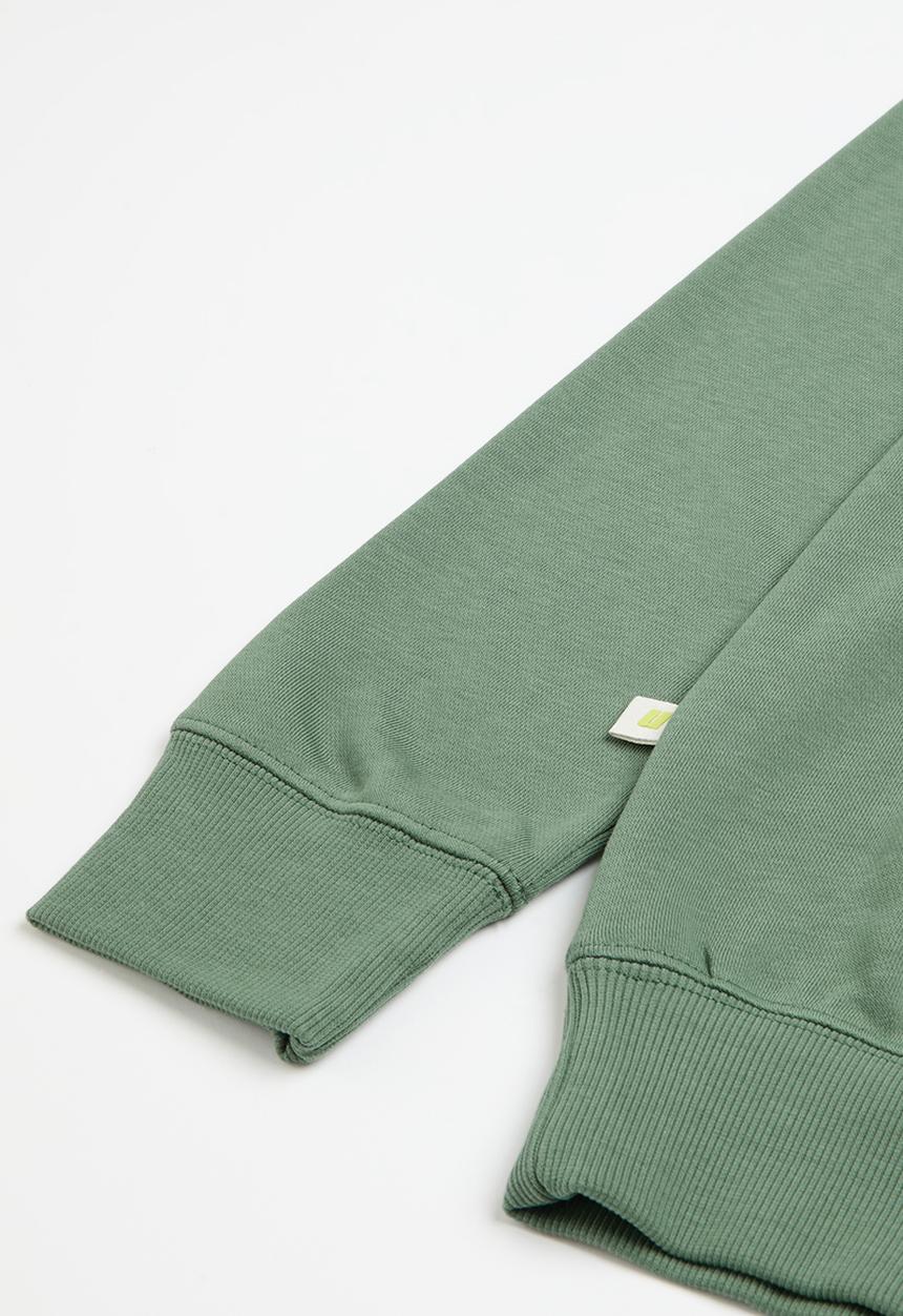 urban° - Mens urban core fleece sweat pull over hoody - olive