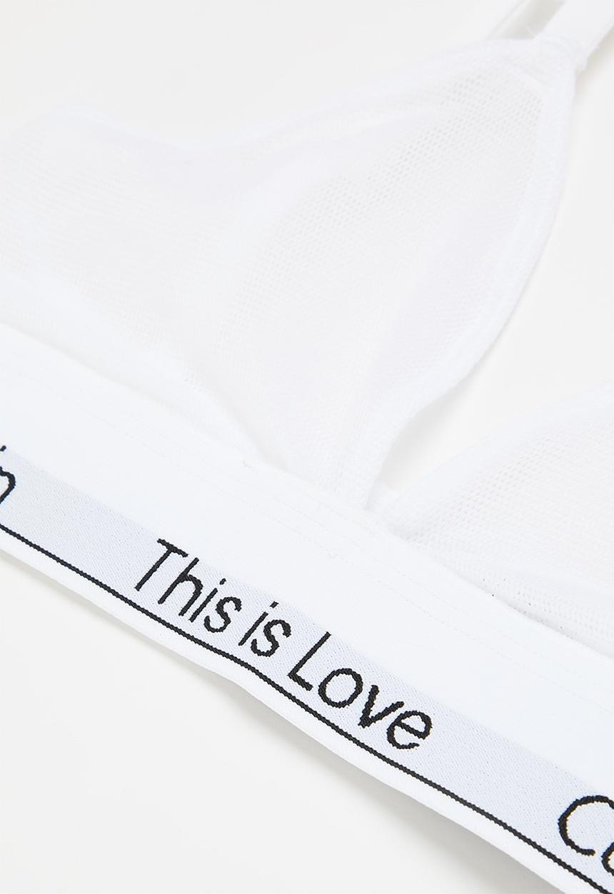 Calvin Klein - Sp unlined triangle - white