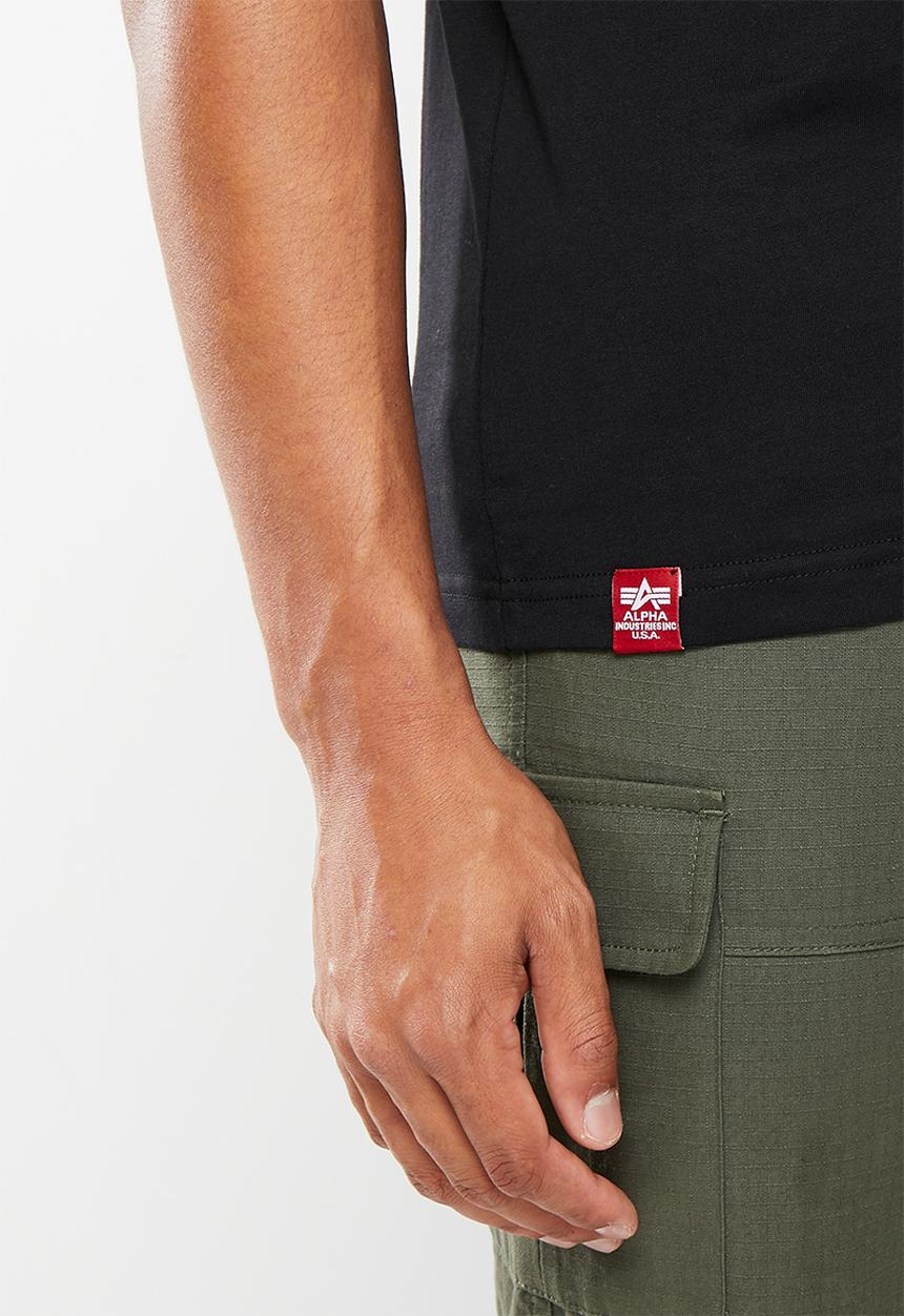 Alpha Industries - Rainbow block t - black