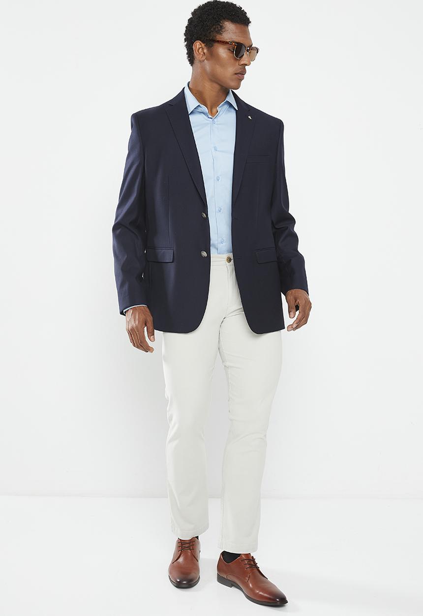 POLO - Mens custom fit travel blazer - navy 