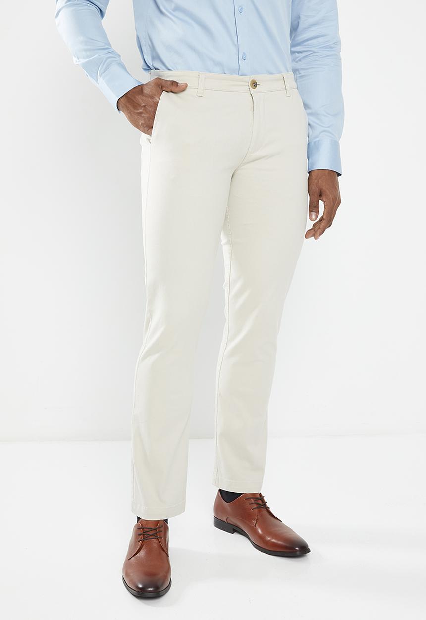 POLO - Mens fashion chino - bone 