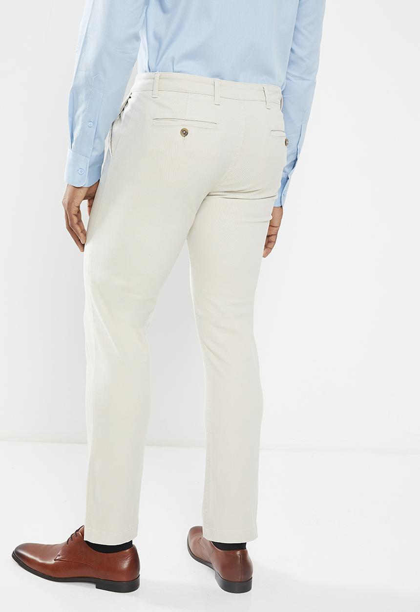 POLO - Mens fashion chino - bone 