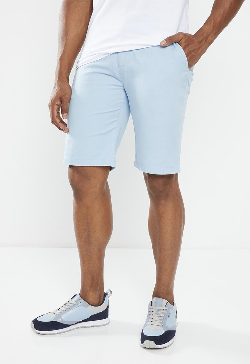 POLO - Mens essential chino short - mid blue 