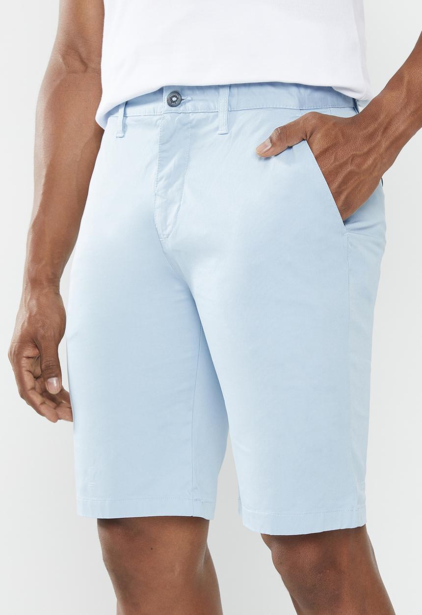 POLO - Mens essential chino short - mid blue 