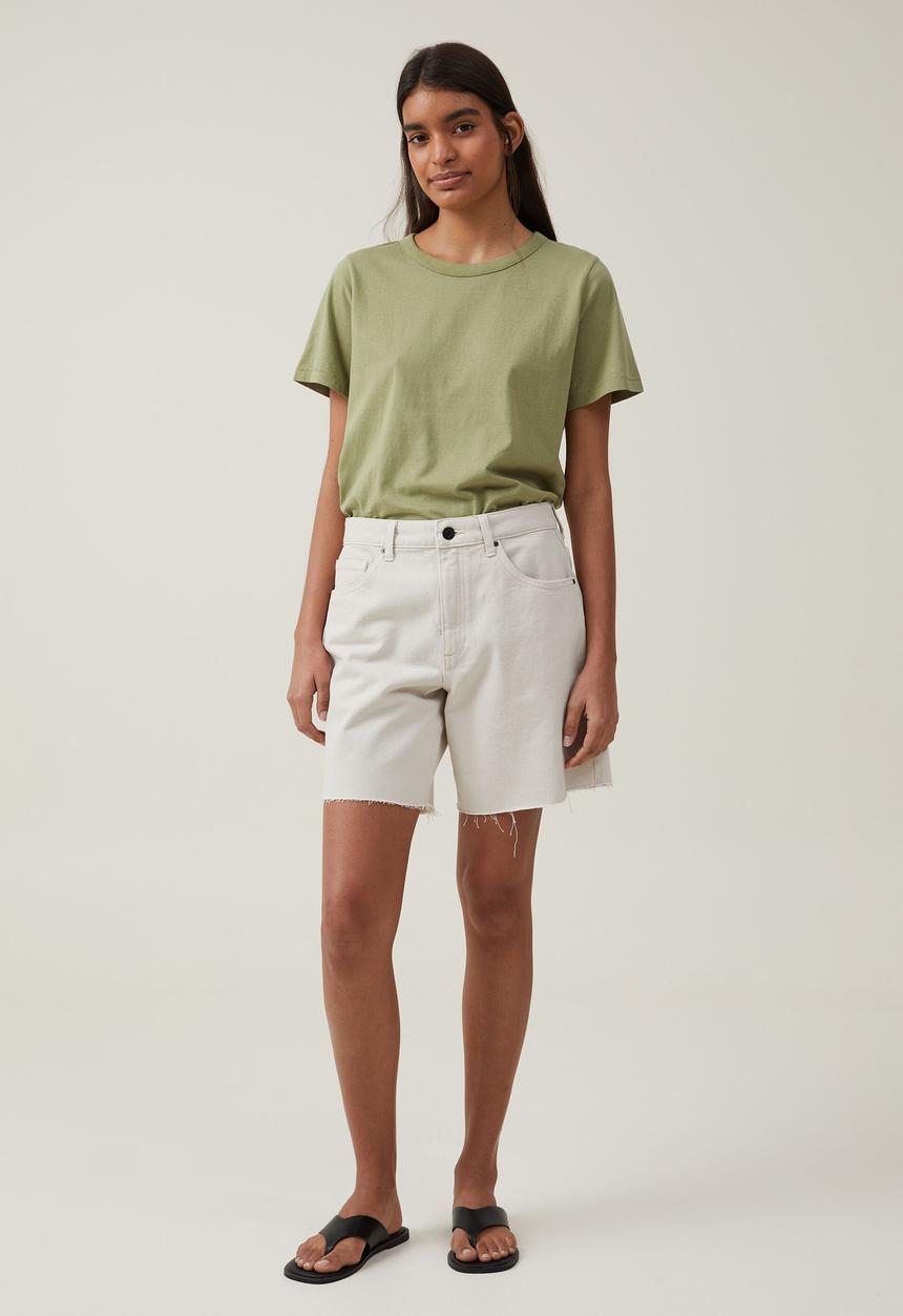 Cotton On - The 91 classic organic tee - cool khaki