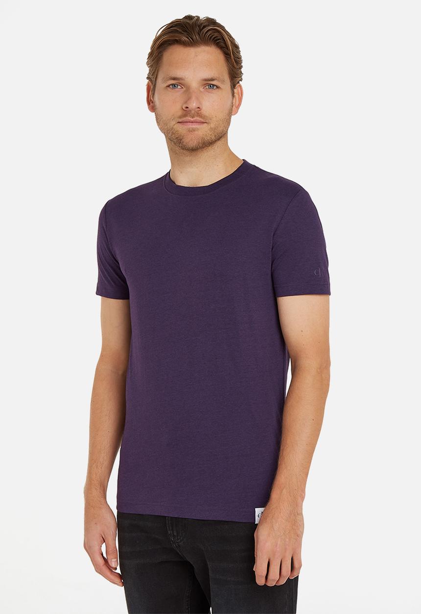 Calvin Klein - Logo tab tee - purple velvet