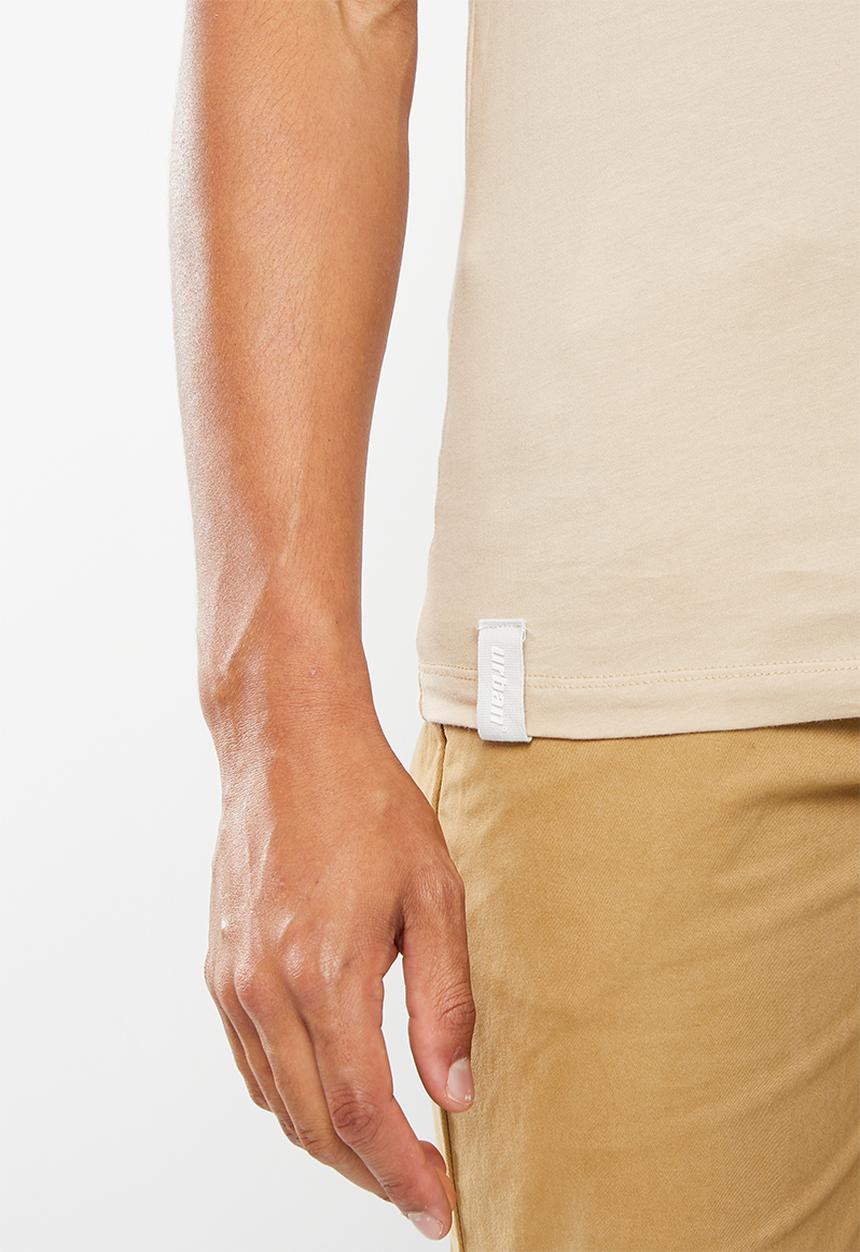 urban° - Mens urban core large hd print  tee  - oxford tan