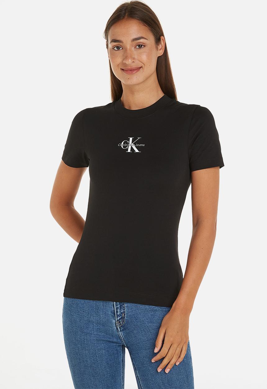 Calvin Klein - Monologo slim fit tee - ck black