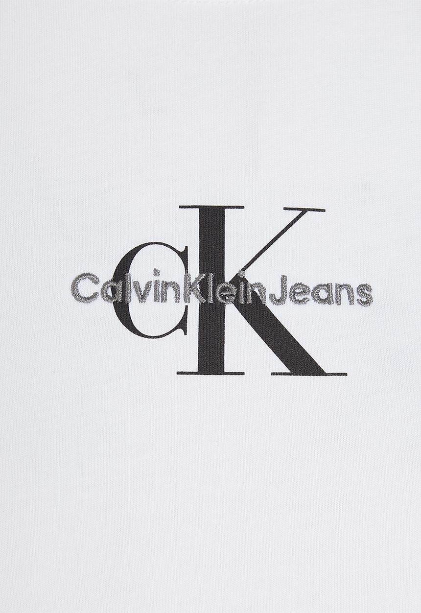 Calvin Klein - Monologo slim fit tee - bright white