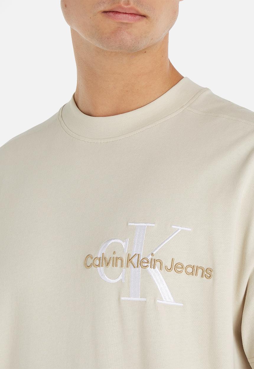 Calvin Klein - Monologo oversized tee - eggshell
