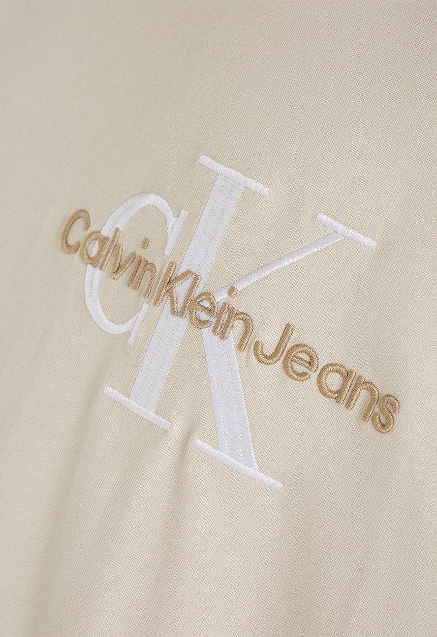 Calvin Klein - Monologo oversized tee - eggshell