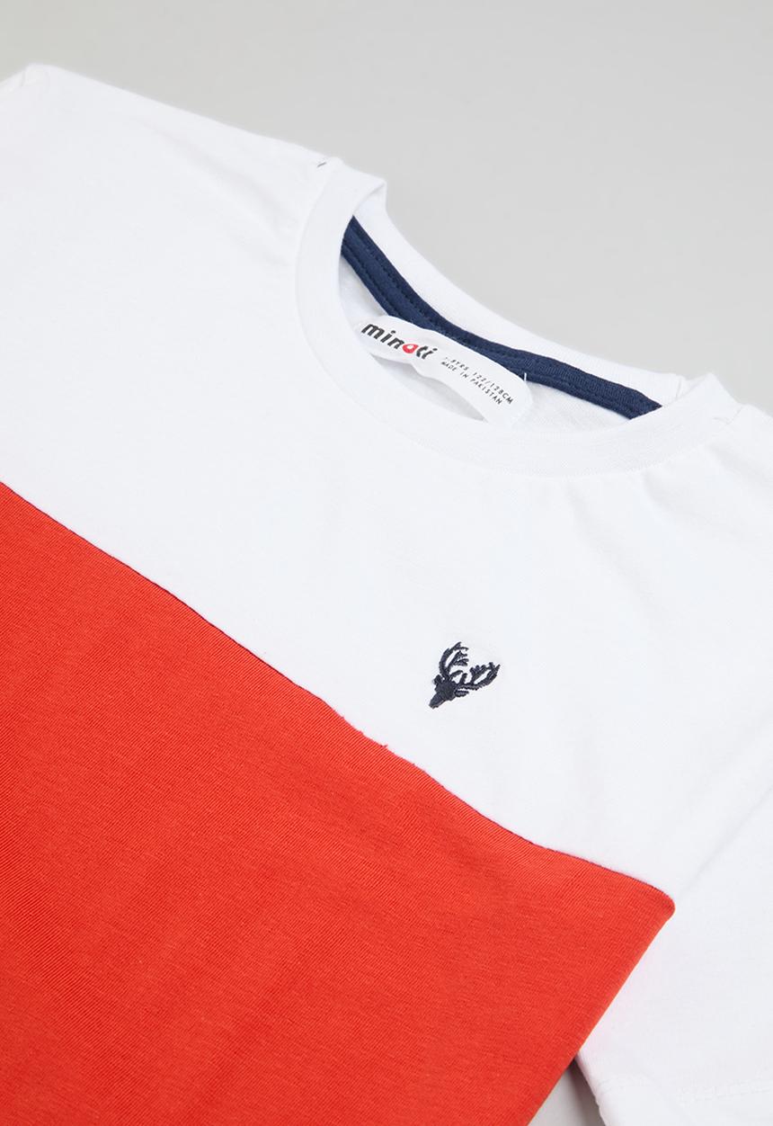 MINOTI - Boys jersey tee & fleece short - navy