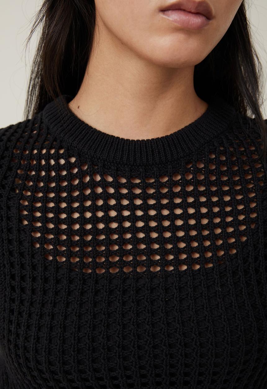 Cotton On - Cut out knit tank - black